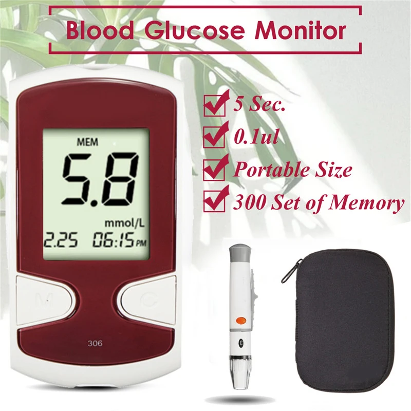 

Blood Glucose Starter Kit Household Blood Glucose Measurement Machine 5s Quickly Test Sugar Meter Elder Monitor Diabetes Tools