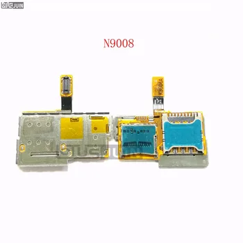 

10pcs Original For Samsung N9008 Sim Card Holder Micro SD Memory Socket Slot Tray Flex cable