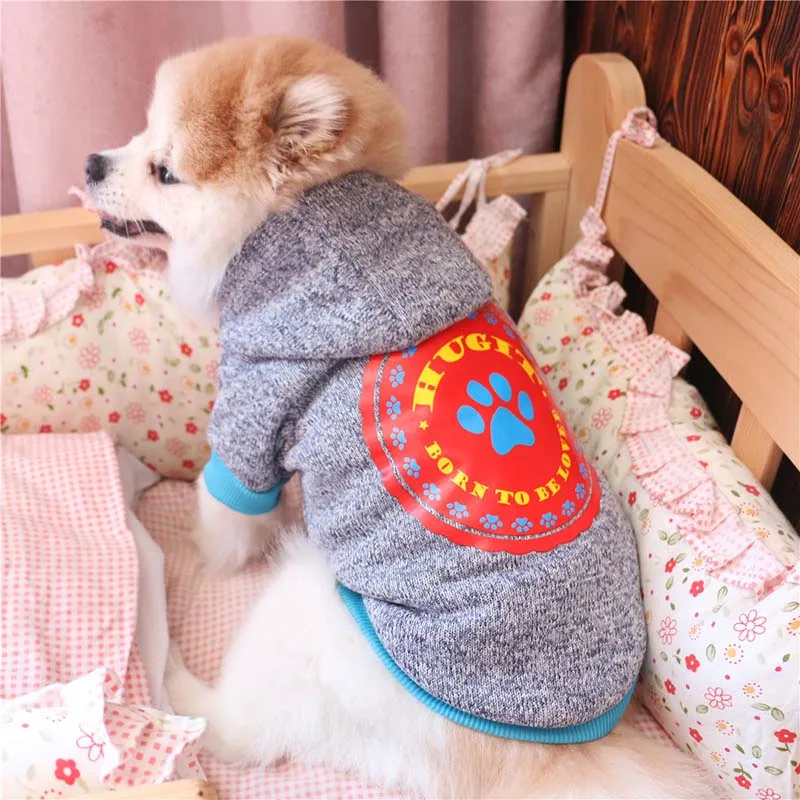 Малый одежды собаки щенок толстовки теплый флисовый Свитшот свитер для щенков котенок кошки Повседневное Pet одежда XS размеры s m l xl
