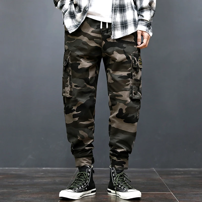 

New Spring Large Cargo Pants Muti-pockets Camouflage Casual Joggers Pant Safari Style Men Streetwear Trousers Fashion Autumn