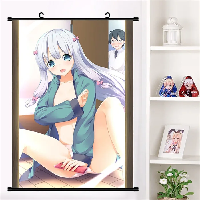 Японского аниме "eromanga-Sensei" Izumi Sagiri милый настенный свиток Фреска плакат Настенные подвесные плакаты коллекция домашнего декора искусство - Цвет: K