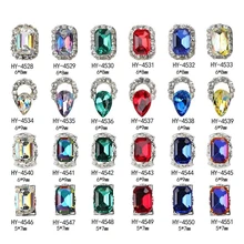 10 шт. амулет сплав AB боковые Стразы 3D дизайн ногтей украшения Блестящий Кристалл Алмаз ювелирные изделия Flatback Дизайн Маникюрные аксессуары