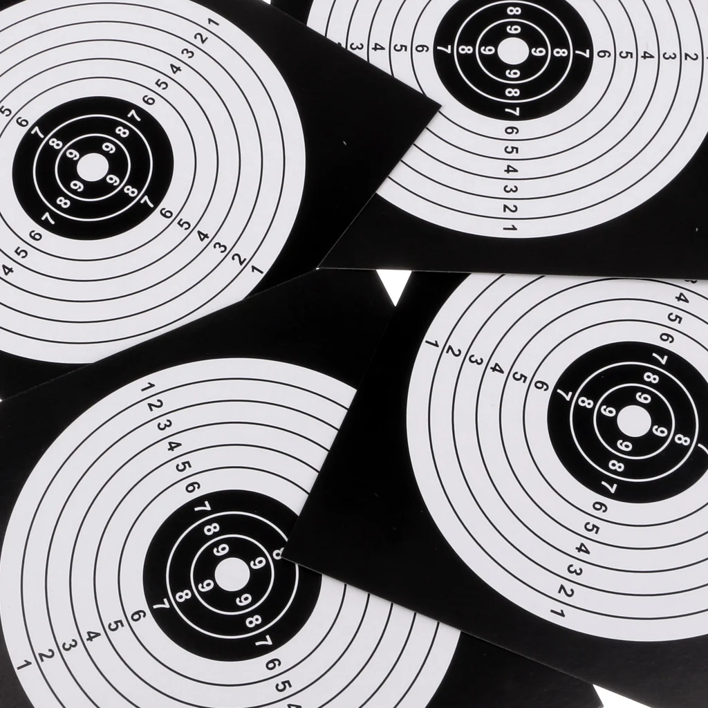 100Pcs Archery Target Faces Shooting Training Paper Targets 14cm Ffor Outdoor Game Hunting Practice Shooting Accessories