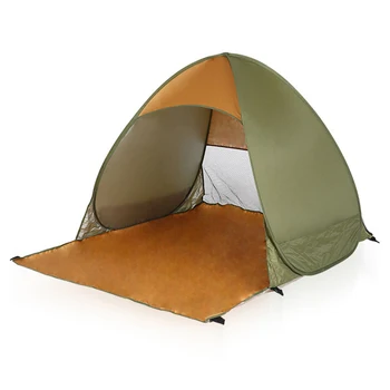 

Beach Shelter Portable Pop Up Tent Waterproof Windproof Folding Opaque Silver Tape Tent Outdoor Furniture Fishing Shelter