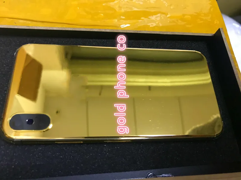

24ct real gold plated housing back for iPhone X 10 XS Max XR Phone Cover Casing replacement housing