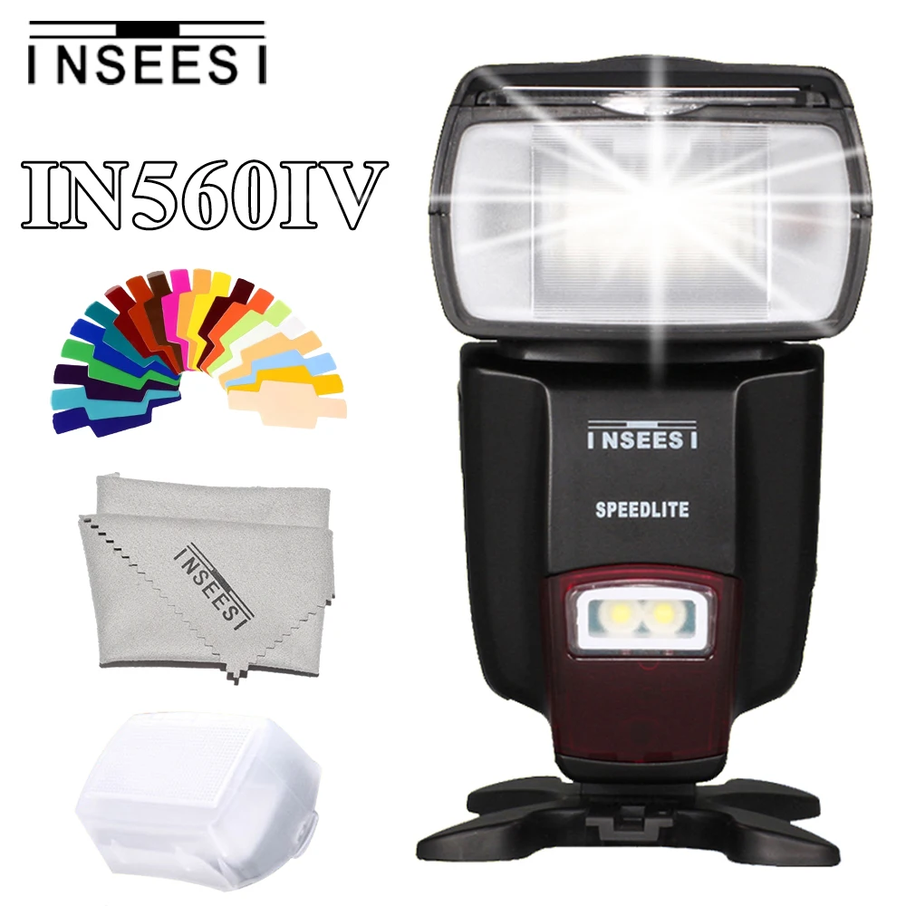 

INSEESI IN560IV Plus Wireless Flash Speedlite Integrated Transceiver for Canon Nikon Panasonic Pentax Camera DSLR Camera Flash