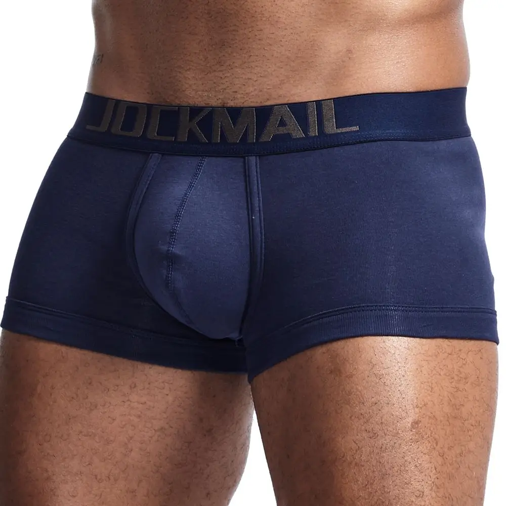 

JOCKMAI men underwear Cotton Boxers 4 Color Male shorts Soft Comfortable underpants Slip solid Mens boxer Sexy homewear U convex