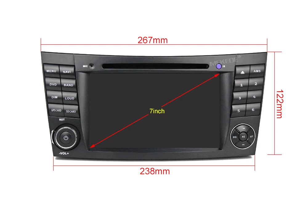 Discount Android 8.0 Car dvd multimedia GPS For Mercedes Benz E-class W211 E200 E220 E300 W463 CLS W219 GPS Navi BT RDS Canbus dvd player 10