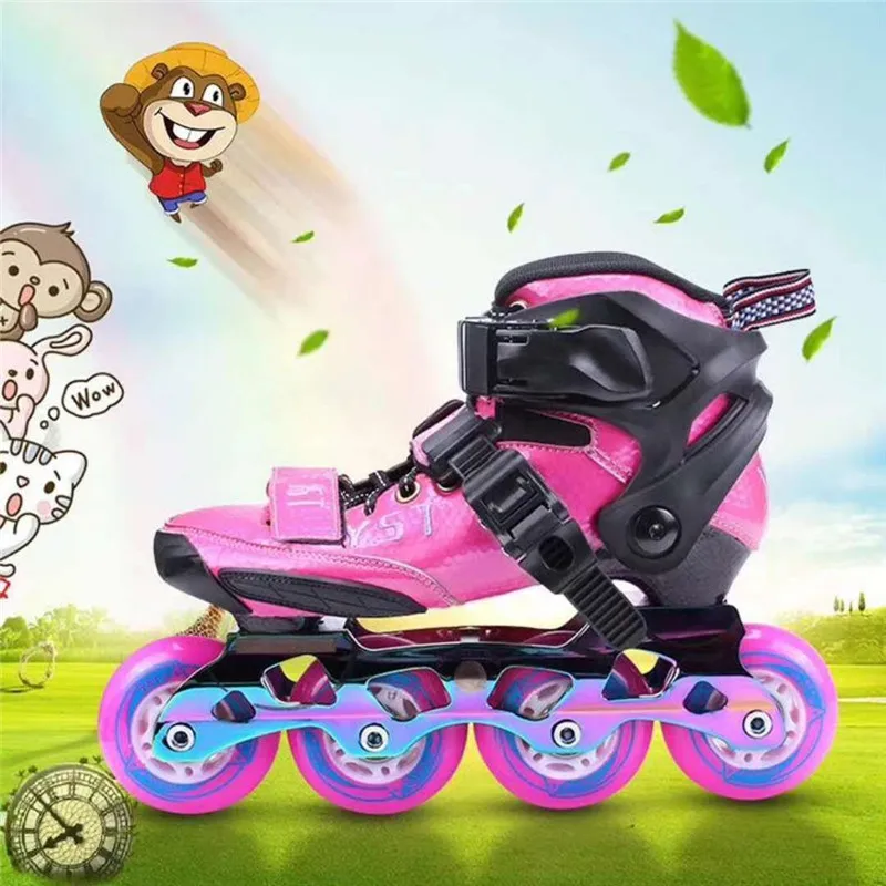 

Детские роликовые коньки из углеродного волокна, 4 х90 мм 3 х90 мм 3 Х100 мм 3 х110 мм