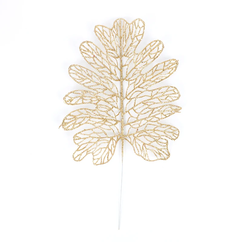 

Christmas Decoration For Home Flower Grass Hollow Discharge Class Simulation Fake Flower Leaf Xmas Ornaments New Year Decor 2019