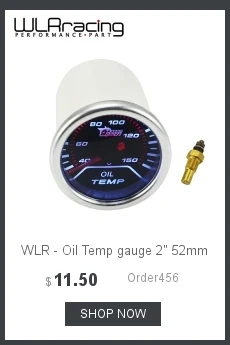 WLR RACING-52 мм Электрический тройной комплект(Вольтметр+ датчик температуры масла+ Датчик давления масла) датчик температуры или датчик температуры воды