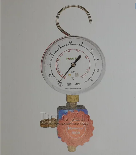 R410 HS-468A high pressure air- conditioning refrigerant grade single table valve pressure gauge Diagnostic dosing tool