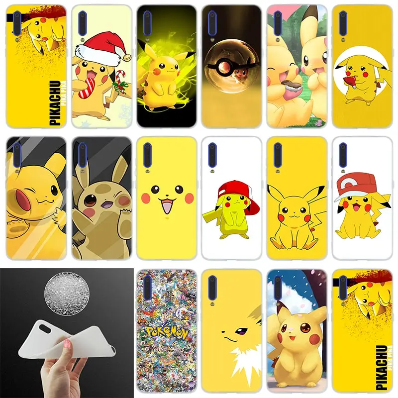 

Silicone Phone Case Pikachues For Xiaomi 9 se 8 lite 6X 5X Mi a1 a2 A3 Lite f1 Max 3 redmi 7a Note 7 pro 6 5 go Cover