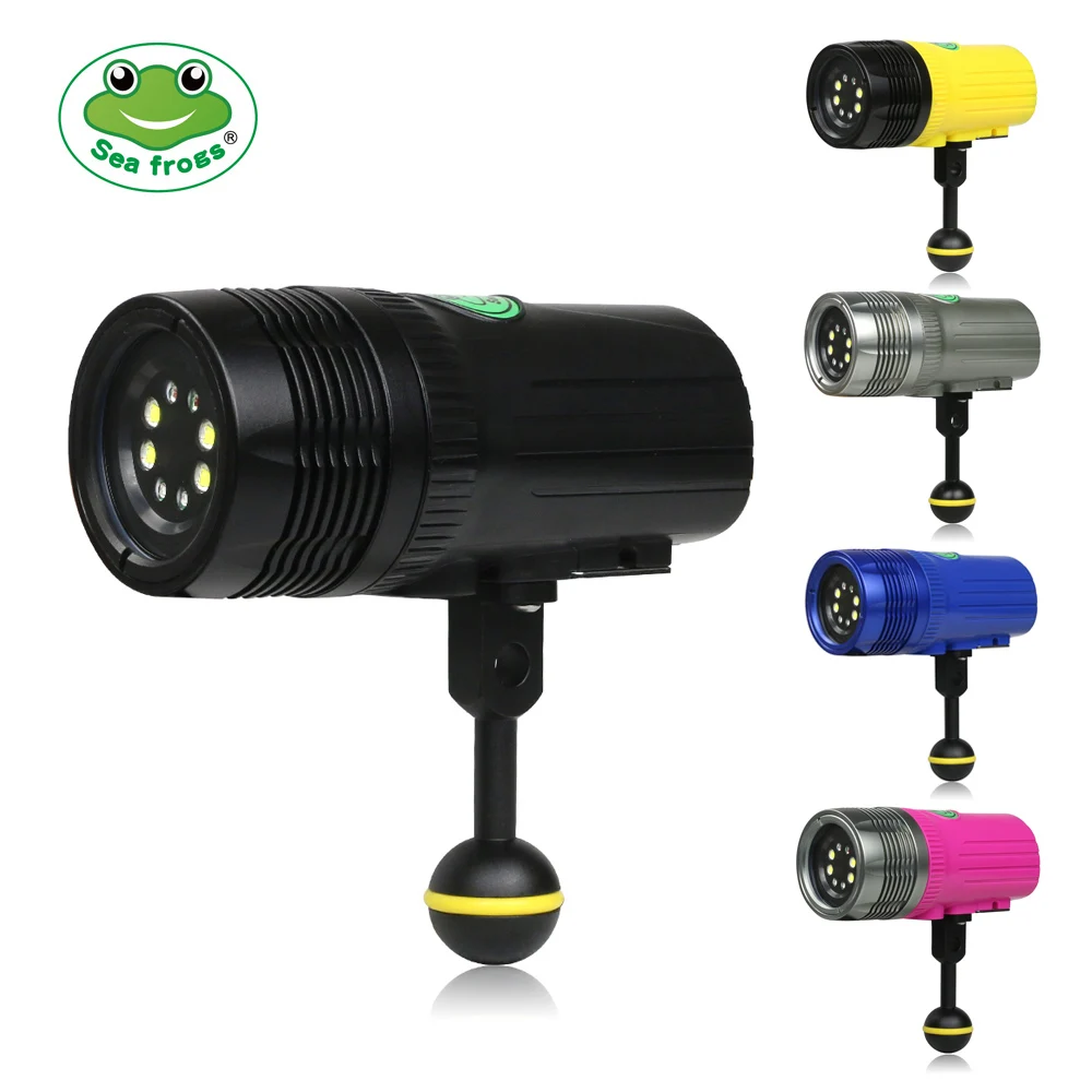 

Seafrogs LED Screen Flashlight 2500LM Torch 100m Underwater Diving Depth Photography Accessories Rechargeable Flexible Cotrol