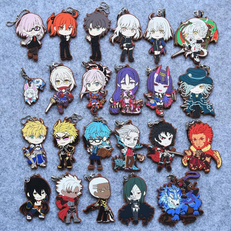 Fate Grand Order Anime Saber Jeanne Kerry Emiya Mash Kyrielight Shutendoji Gudako Romani Archaman Rubber Keychain | Украшения и