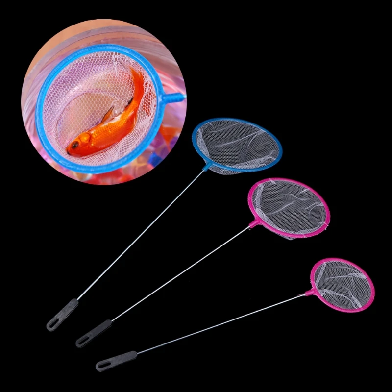 Fishing Tank Net Plastic Round Thick Fish Shrimp Capture Long Handle