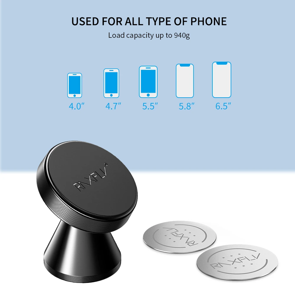 Магнитный держатель RAXFLY для телефона, автомобильная подставка для телефона для iPhone, samsung, Xiaomi, универсальный автомобильный держатель для мобильного телефона