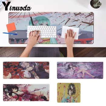 

Yinuoda New Design Cute Kimono Anime Girls Unique Desktop Pad Game Mousepad Gaming Mouse Pad Computer Mats Notebook Mice Mats