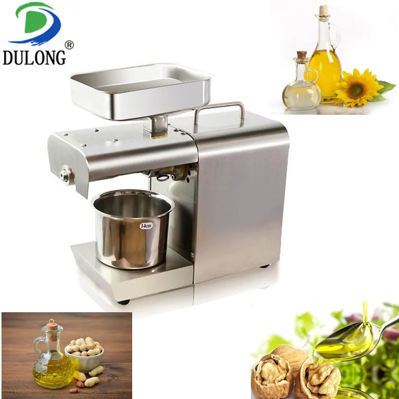 

Small household stainless steel oil press machine peanut oil extraction machine walnut sunflower seed oil processing machine