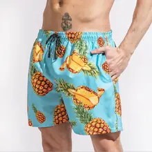 Новые летние мужские плавки с ананасом, бикини, горячие купальники, мужские пляжные шорты для серфинга, мужские плавки, купальный костюм 207
