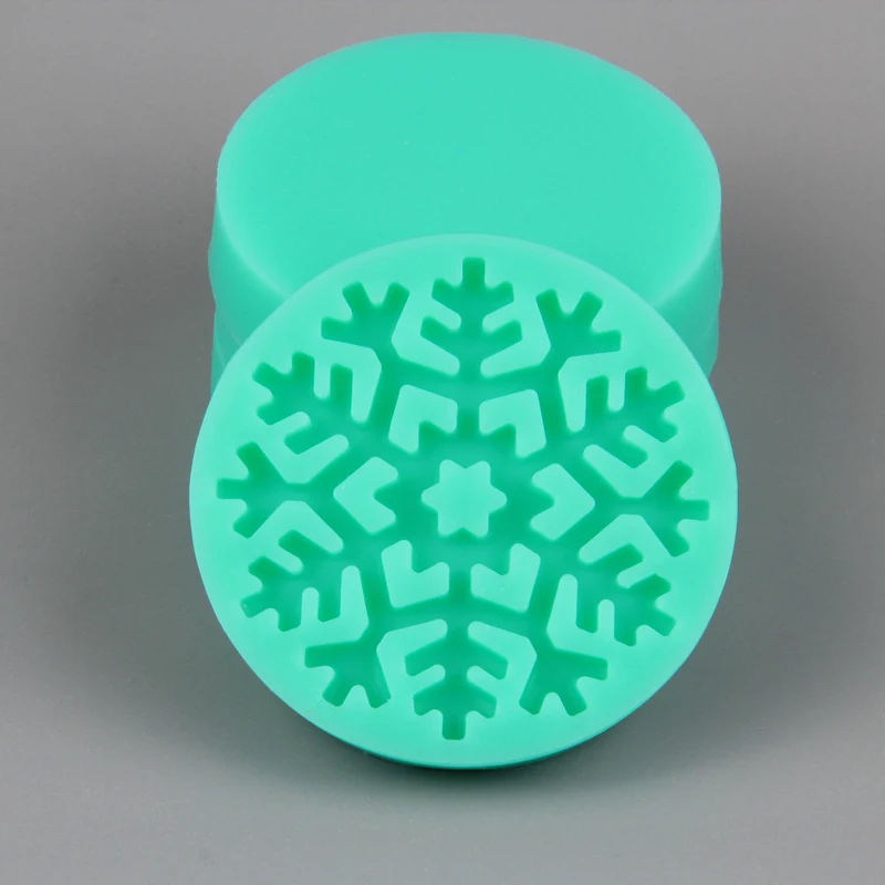 (12 шт./лот) Бесплатная доставка FDA высокое качество Рождество Снежинка Силиконовые Мыло Торт помадка плесень