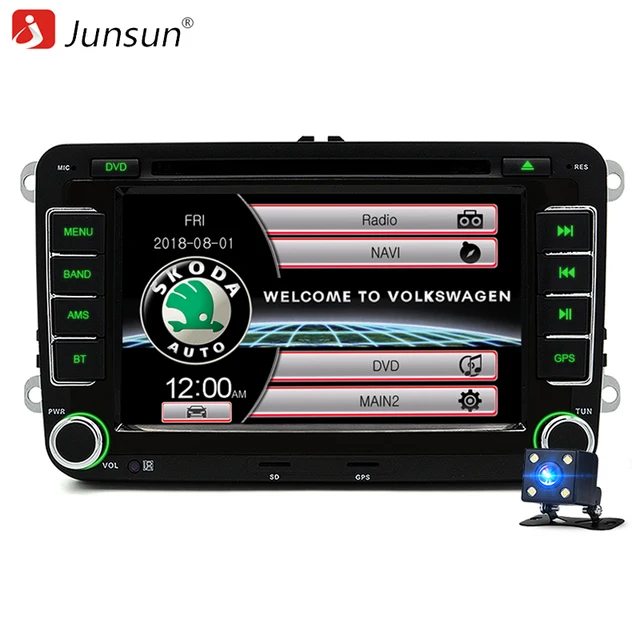 Junsun 2 din 7 "автомобильный DVD Радио мультимедийный плеер для VW/Skoda/Octavia/Fabia/Rapid/Yeti/Seat/Leon gps навигация аудио стерео