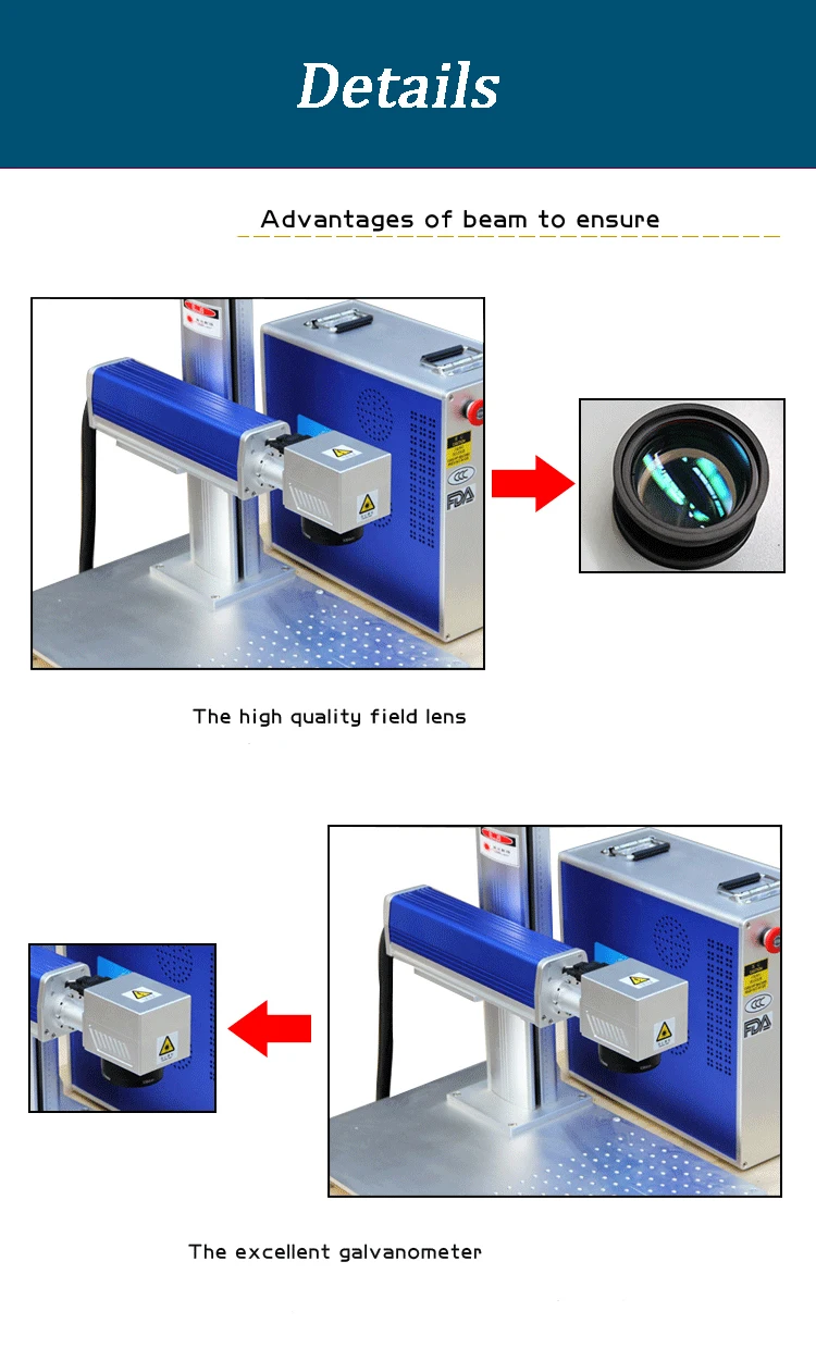 laser marker 10W 20W 30W 50W 100W portable optical fiber laser marking machine for carbon steel/mild steel