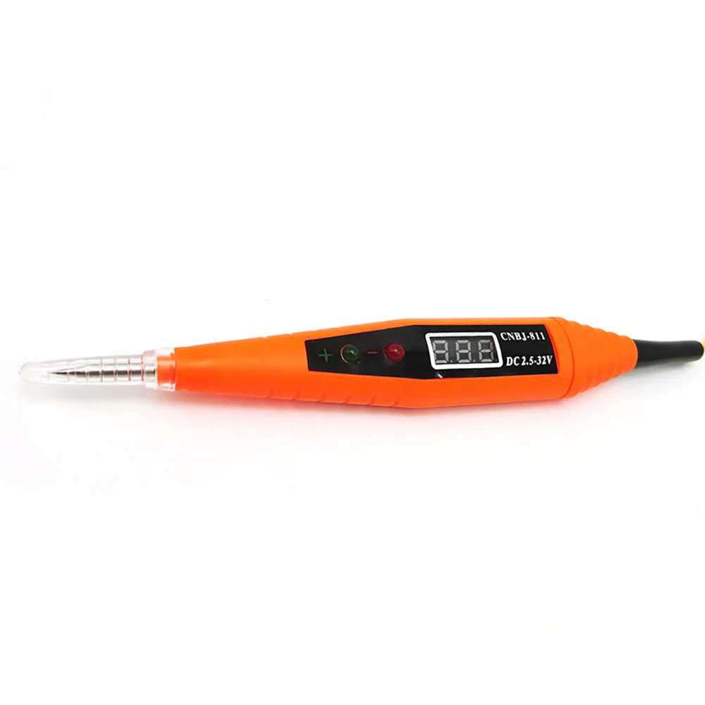 Multi-Function Digital Test Pencil Voltage Tester Test Pen 2.5-32V for Checking Circuits Fuses With Spring Wire