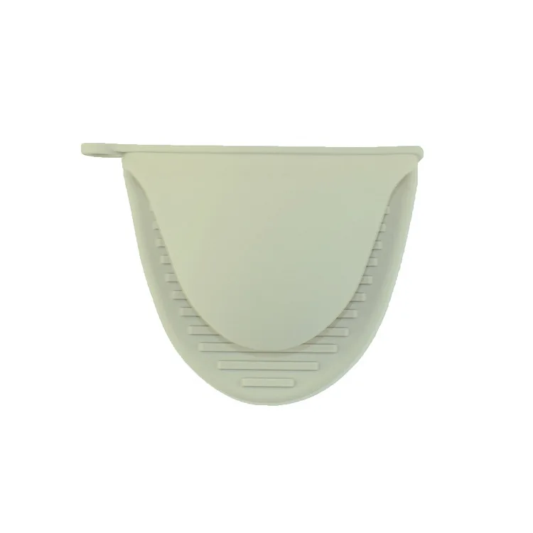 light grey Теплоизолированные пальчиковые наборы силиконовые перчатки Теплоизоляция кастрюль зажимы микроволновая печь горячий набор защитный ручной зажим рукавица кухонная - Цвет: light grey