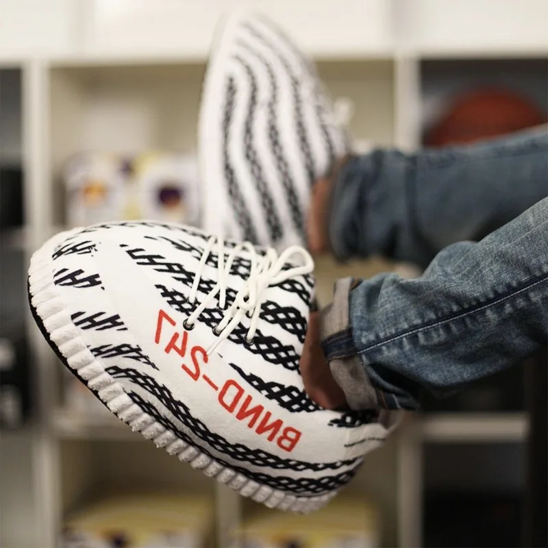 

Hip Hop Humorous Cute Personality Fashion Warm 2019 H Internet Celebrity Shoes Unisex Women Plus Casual Flats