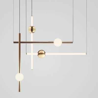 

Modern Orion Tube Pendant Lights for Living Room Gold Led Hanging Lamp Bedroom Kitchen Home Loft Industrial Decor Light Fixture