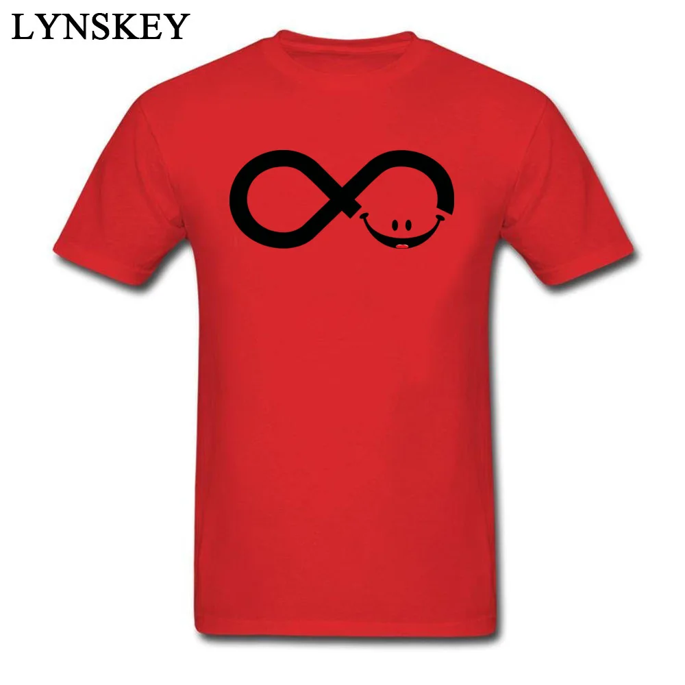 Classic Design Tops T Shirt O-Neck Summer/Autumn 100% Cotton Short Sleeve T-shirts for Boys infinity smile Design Tee Shirt infinity smile red