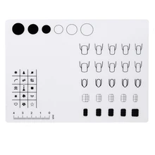 Professional Work Space Silicone Stamping Plate Washable Mat Table Transfer Tools For Nail Art July14