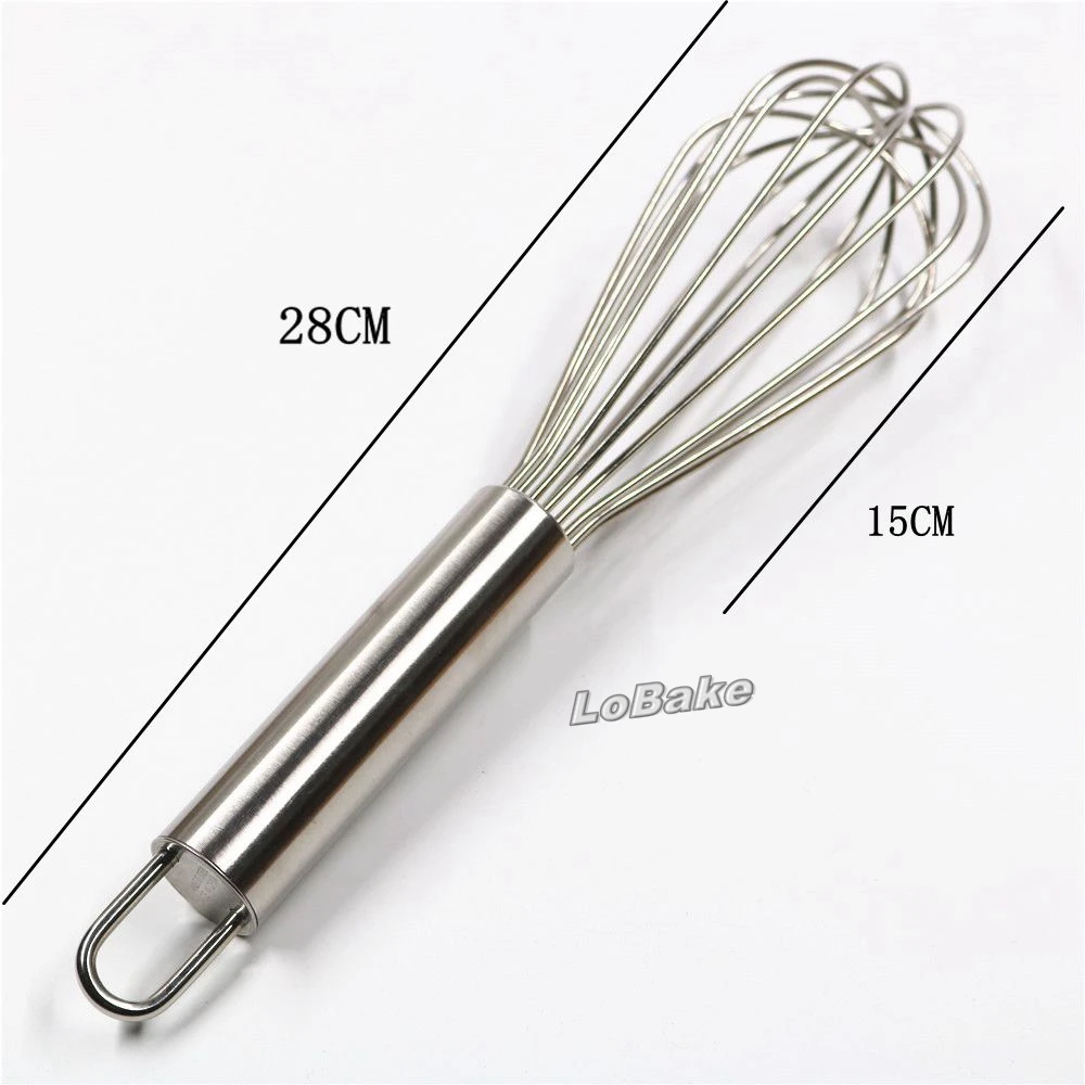 Alvinlite Durable Metal Whisk for Cooking Baking, Stainless Steel Hand  Whisk Egg Beater, 10, Silver 10in Silver Type egg