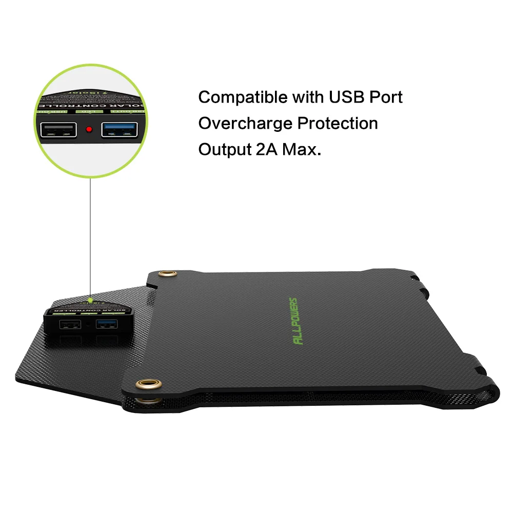 Зарядное устройство на солнечной батарее ALLPOWERS 5V14W с двумя USB портами|Солнечные