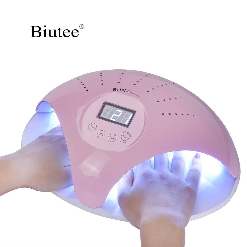 

Biutee 24/36/48W UV Nail dryer Lamp For two hands 24LED with Auto Sensor for All Nail Gel Polish Curing Nails Auto sensor Dryers