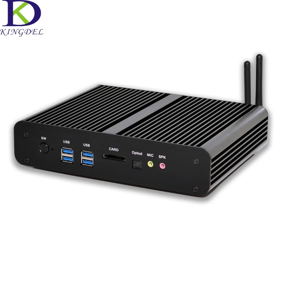 US $298.00 Kingdel i7 4th Gen Mini PC Core i7 4500U4560U Business Computer Dual Gigabit lan 2HDMI USB30 HTPC Windows10 Nettop 300M WIFI