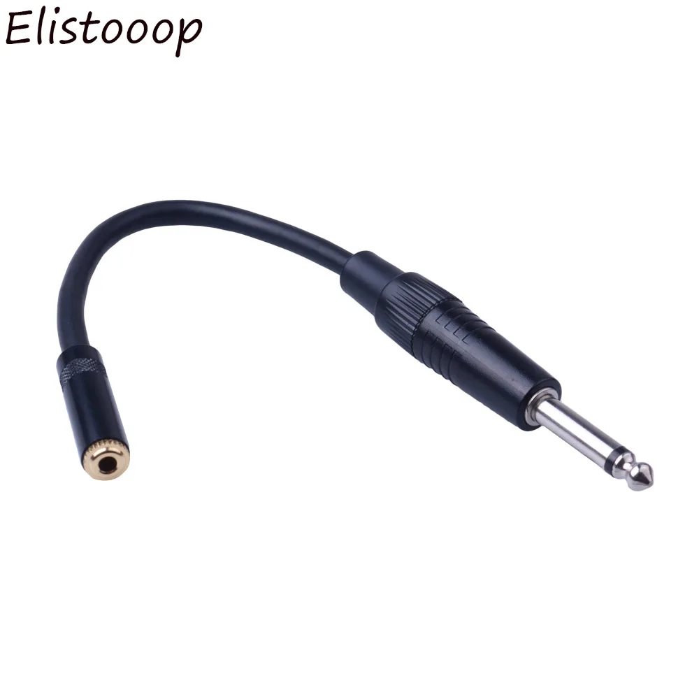 Elistooop 3 5 мм Aux удлинитель аудио кабель 1/8 дюймов стерео мама до 6 35 1/4 дюйма штекер TRS