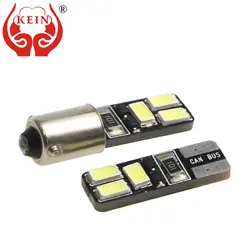 KEIN 50 шт. W5W T10 светодио дный T11 T4W BA9S BAX9S BAY9S 6SMD 5630 светодио дный Авто 12 В клина стороны Чтение Интерьер сигнала лампы