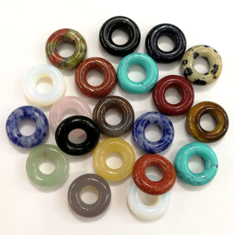 Buy Wholesale fashion Assorted natural stone big hole