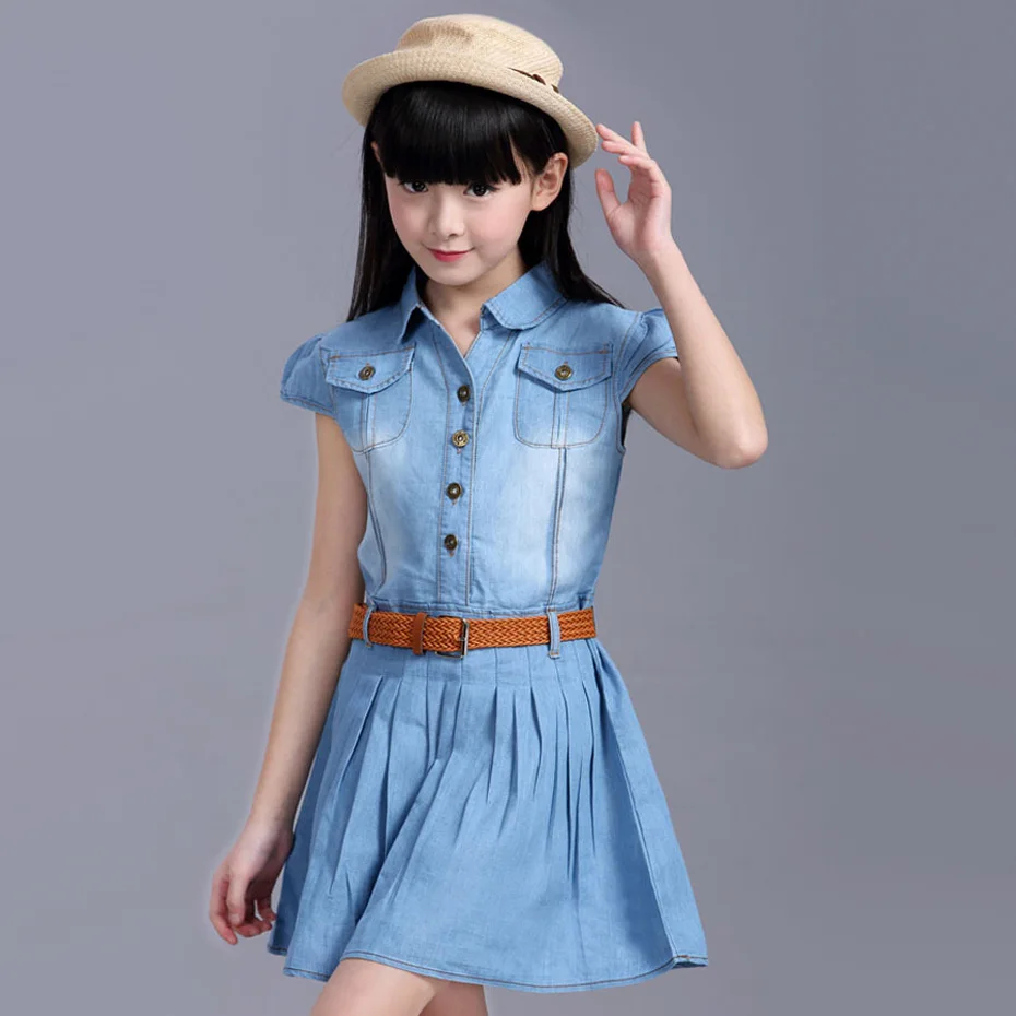 denim dress for girls