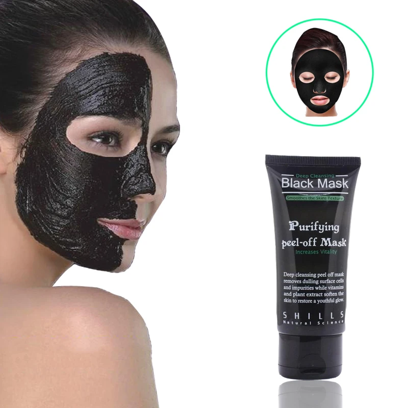 

Dropshipping Blackhead Remover Facial Peel Off Masks Deep Cleansing Purifying Black Mud Facail Face black Mask