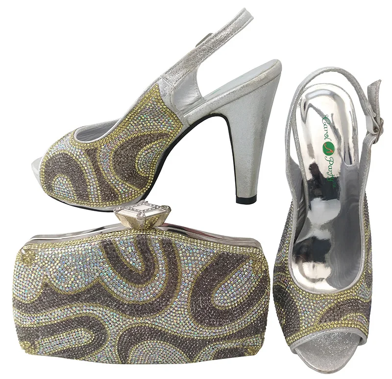 

Free shipping hot sales red color high heel 4.7 inches sandal shoes with matching clutches bag italian shoes bag SB8103-4
