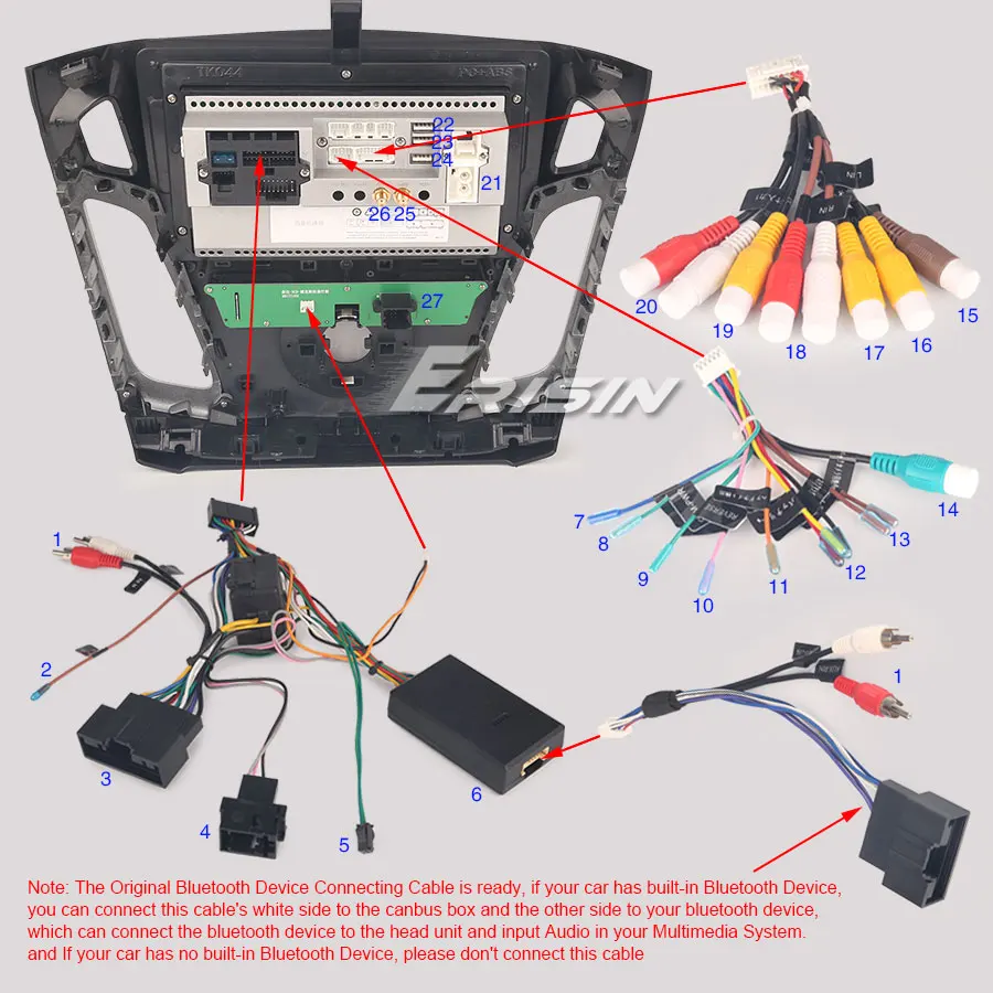 Discount Erisin ES4895F 9" Android 9.0 Car Stereo Radio GPS SWC Canbus WiFi OBD Bluetooth for Ford Focus 21