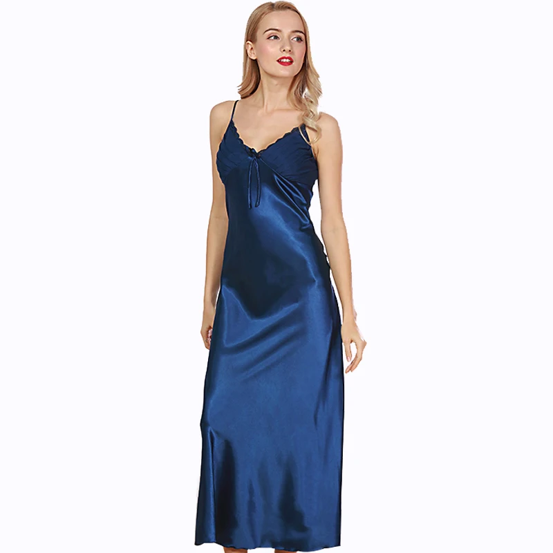 Summer Style Rayon Bathrobe Womens Kimono Satin Long Silk Robe