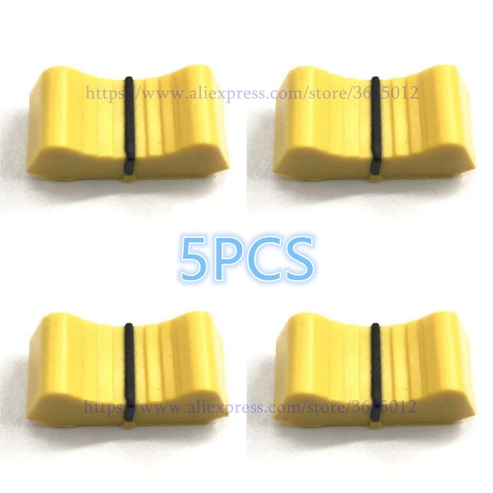 

5pcs Mixer fader knob yellow color Slider Fader Knobs replace FOR ALLEN & HEATH XONE 1D 2D 3D 4D 32 62 464 S2