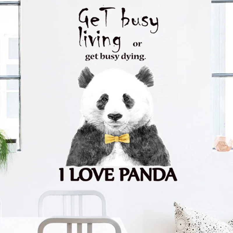 Creative Panda Vinyl Home Decor Children's Room Nursery Kids Cartoon Art Wall Sticker | Дом и сад