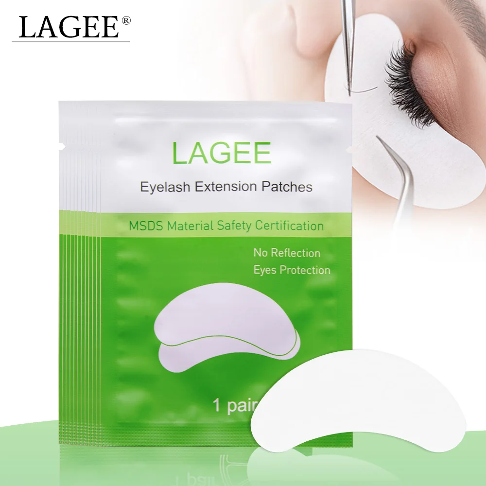 

LAGEE 60 pairs eye pads for eyelash extension lint free eyelash extensions eye patches under eye pads Paper Patches