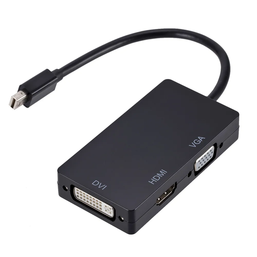 3 в 1 Mini display port DP Male To DVI HDMI VGA Аудио Женский адаптер дисплея порт конвертер для компьютера для ПК MacBook