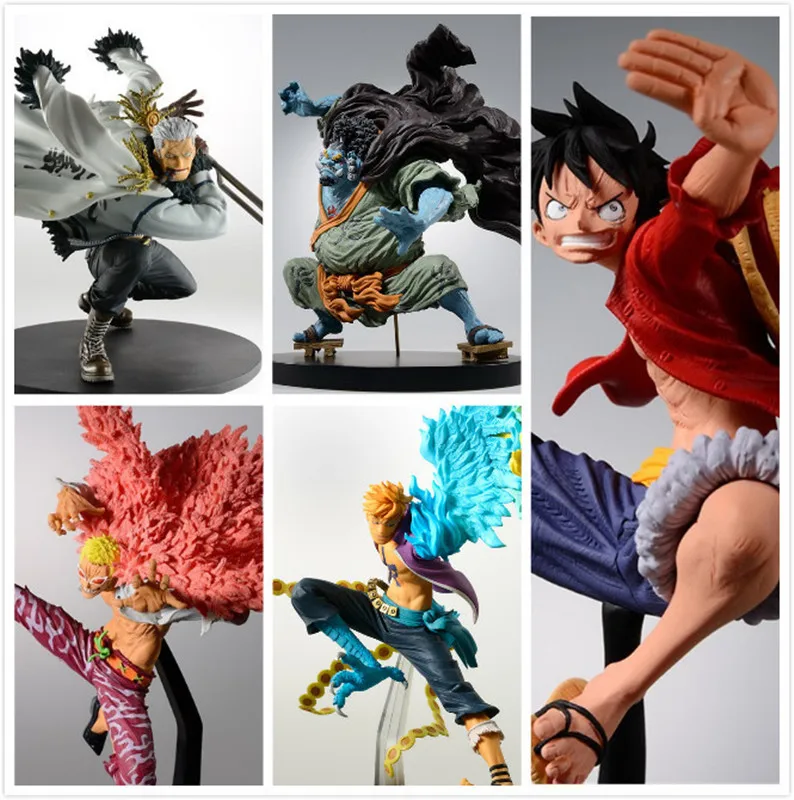 Новинка 14-20 см цельная обезьянка D Luffy Jinbe Doflamingo marco smoker tashigi ПВХ Фигурки игрушки